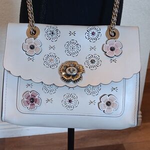 Coach Parker Tea Rose Cut Out Crossbody/shoulder Bag